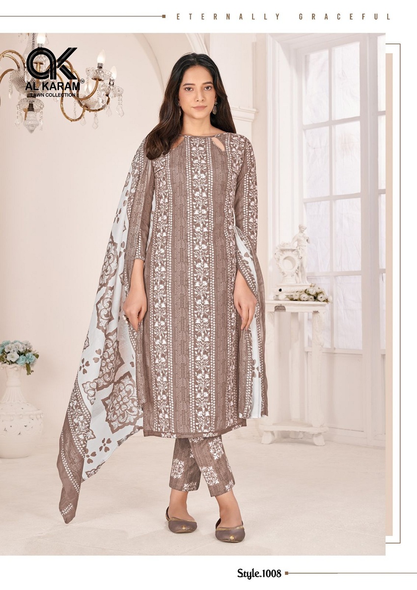 Al Karam Tamanna Wholesale Signature Print Cotton Printed Dress Material