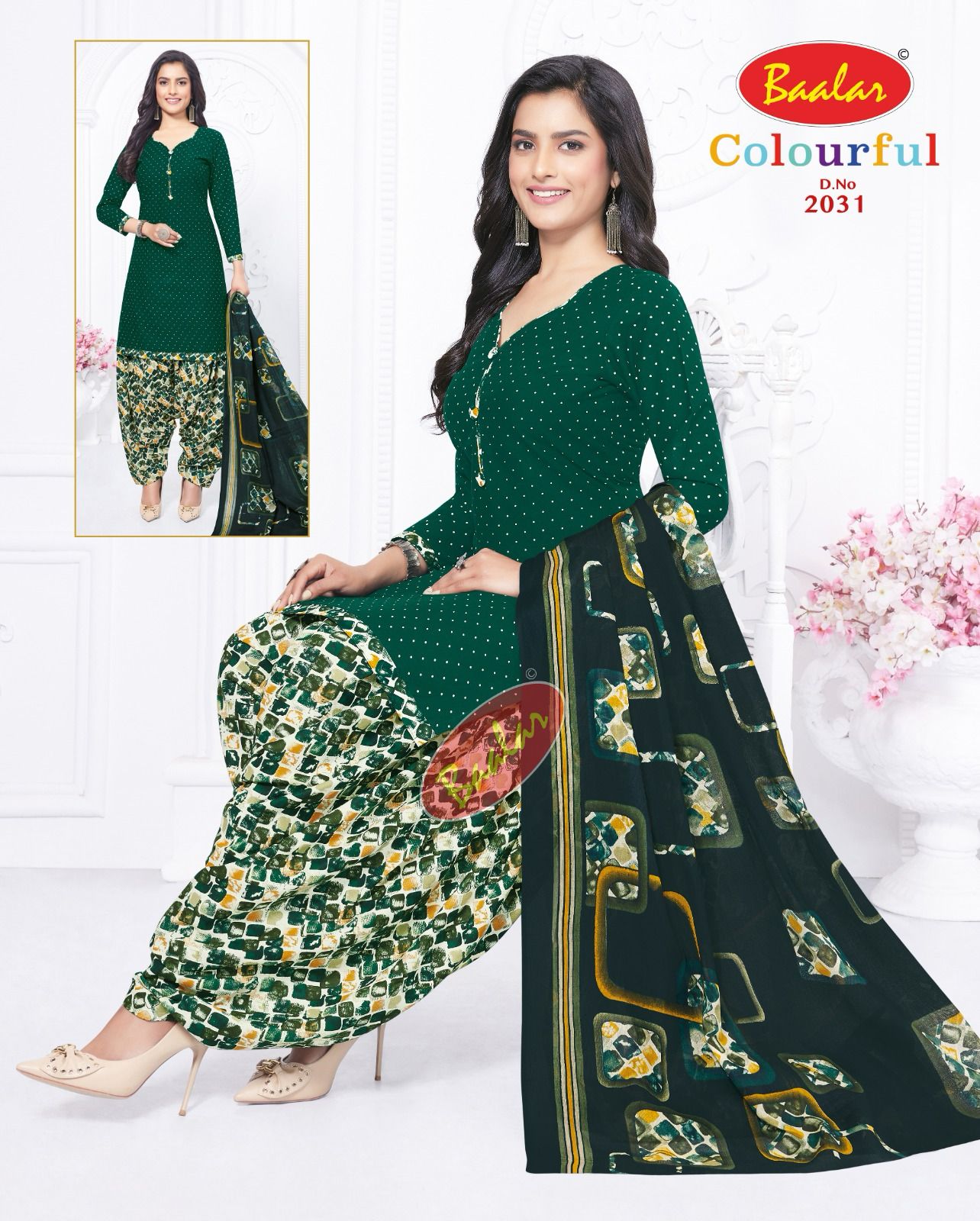 Baalar Colourful Vol-20 Wholesale Cotton Printed Patiyala Dress Material