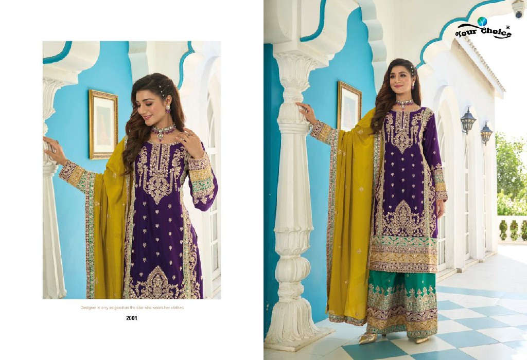 Your Choice Apsara Wholesale Fully Readymade Free Size Salwar Suits
