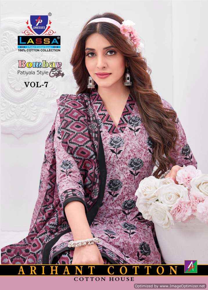 Ap Lassa Bombay Cotton Vol-7 Wholesale Pure Cotton Printed Dress Material