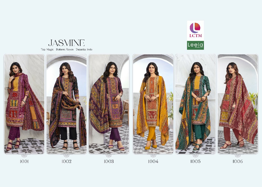 Leela Jasmine Wholesale Ethnic Dress Material