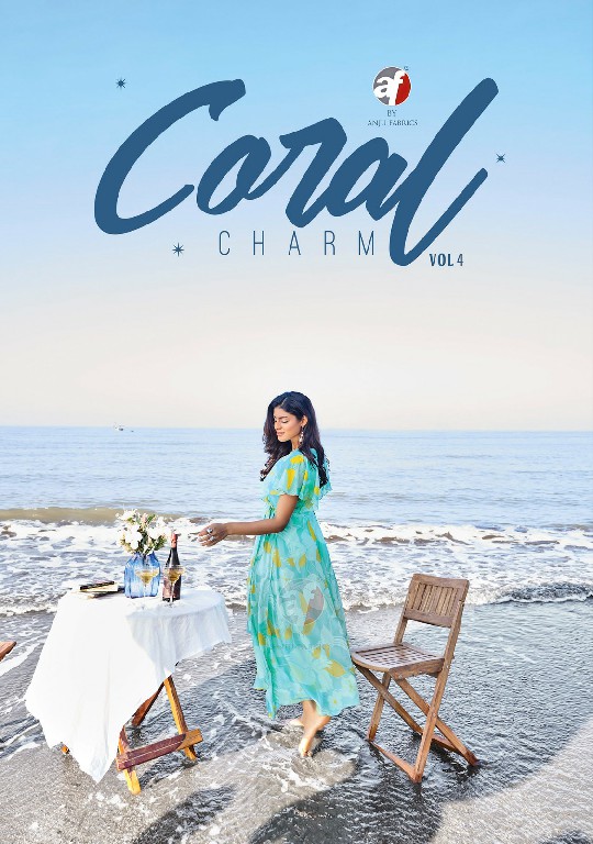 Anju Coral Charm Vol-4 Wholesale Printed Viscose Premium Long One Piece Dress
