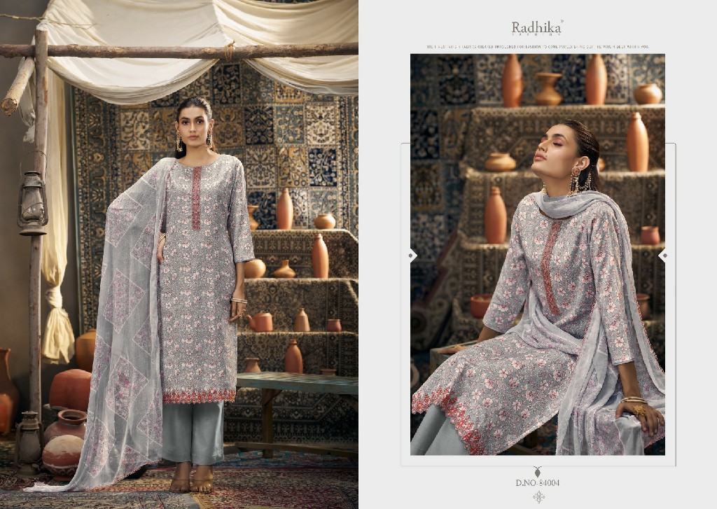 Radhika Azara Naira Vol-3 Wholesale Blossom Cotton Dress Material