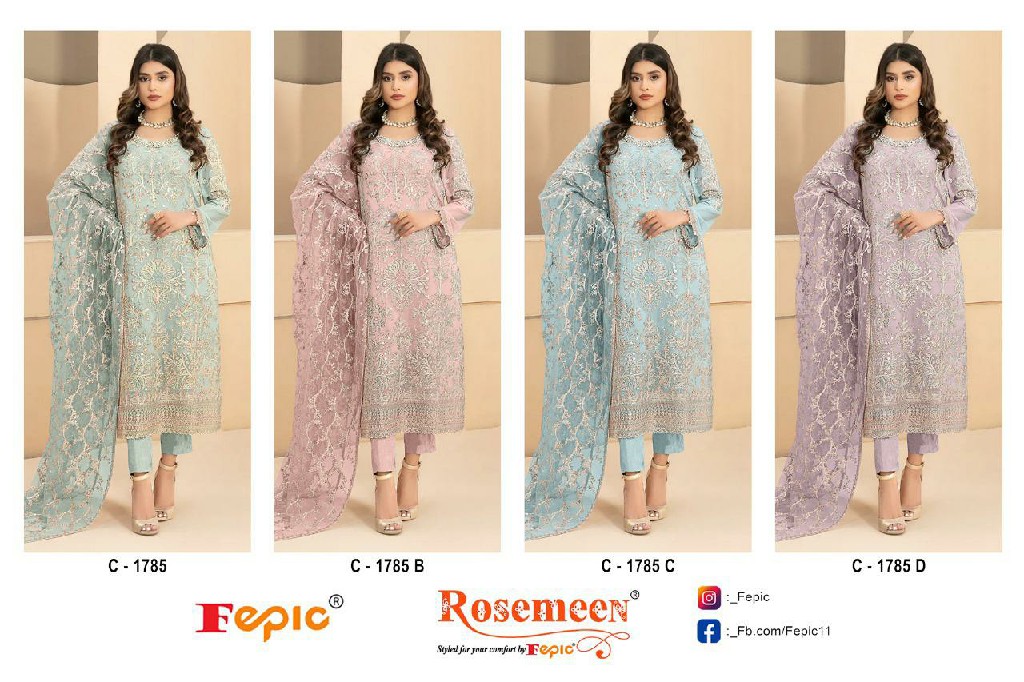 Fepic Rosemeen C-1785 Wholesale Pakistani Concept Pakistani Suits