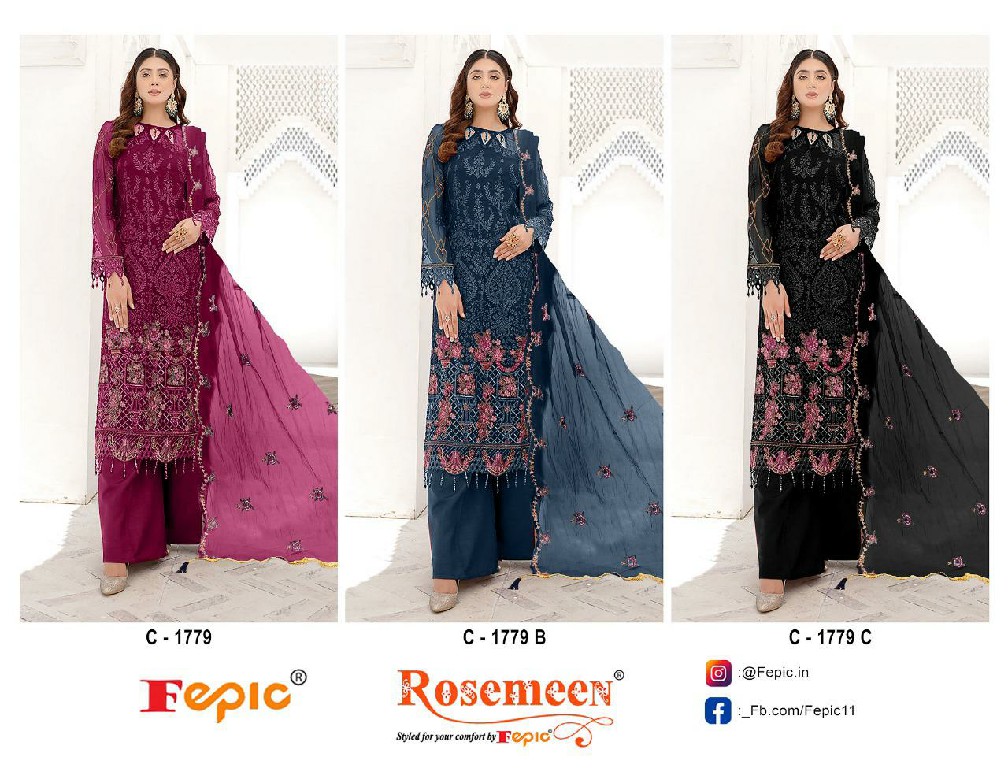 Fepic Rosemeen C-1779 Wholesale Pakistani Concept Pakistani Suits