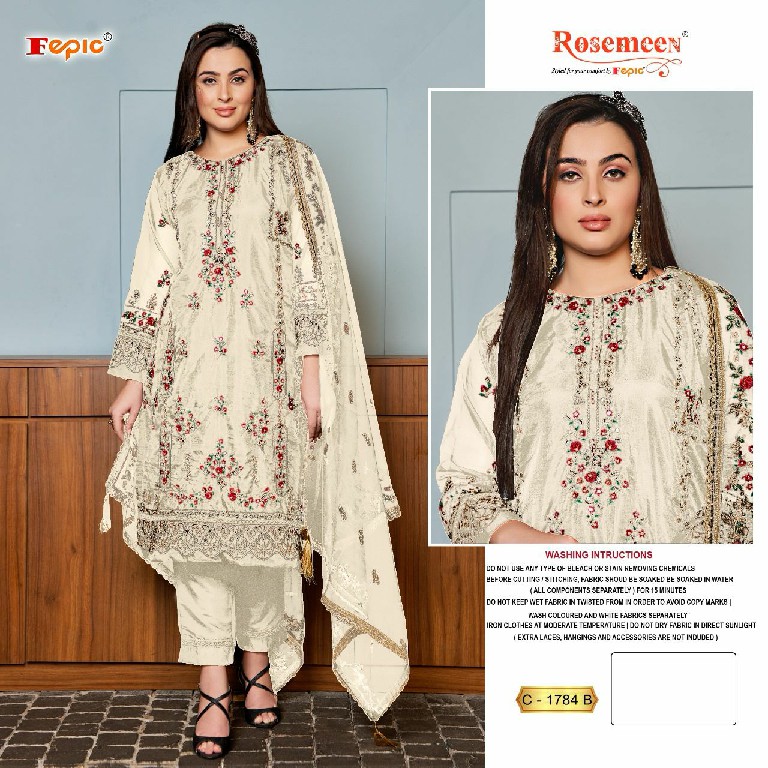 Fepic Rosemeen C-1784 Wholesale Pakistani Concept Pakistani Suits