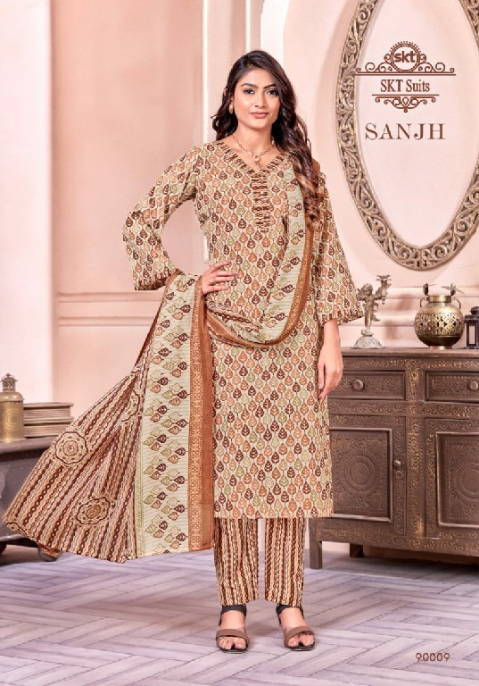 SKT Sanjh Wholesale Soft Cotton Digital Style Print Dress Material