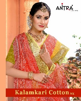 Antra Kalamkari Cotton Nx Wholesale Indian Ethnic Wear Sarees