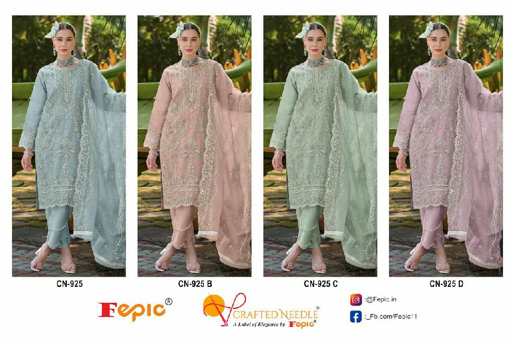 Fepic Cratfed Needle CN-925 Wholesale Readymade Pakistani Suits