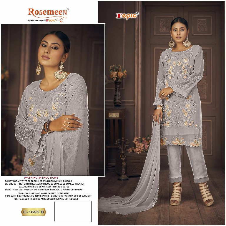 Fepic Rosemeen C-1695 Wholesale Indian Pakistani Suits