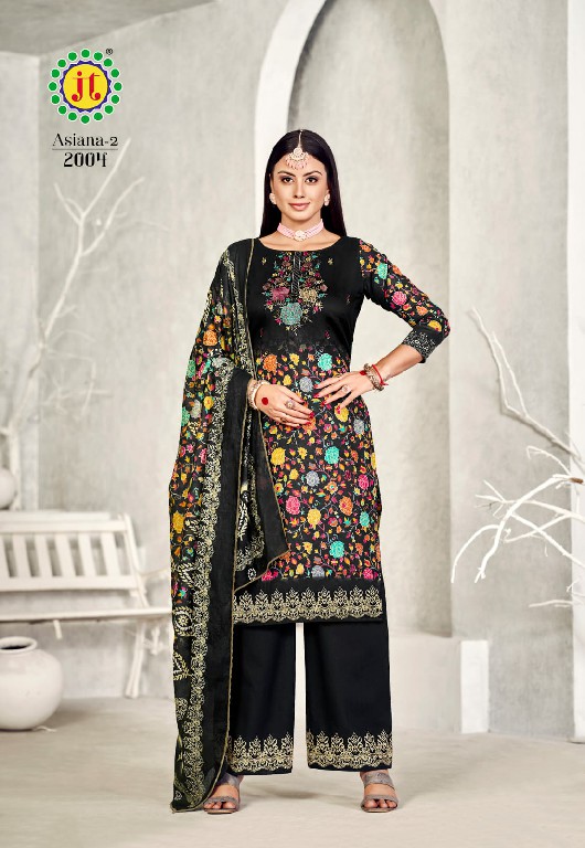 JT Asiana Vol-2 Wholesale Pure Jaam With Premium Work Dress Material