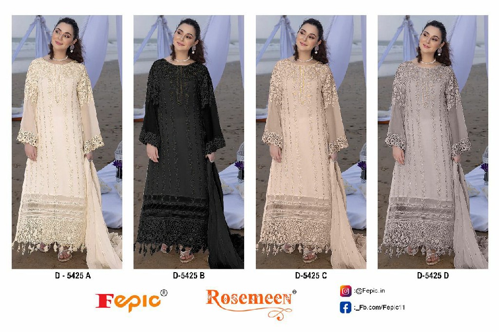 Fepic Rosemeen D-5425 Wholesale Indian Pakistani Salwar Suits