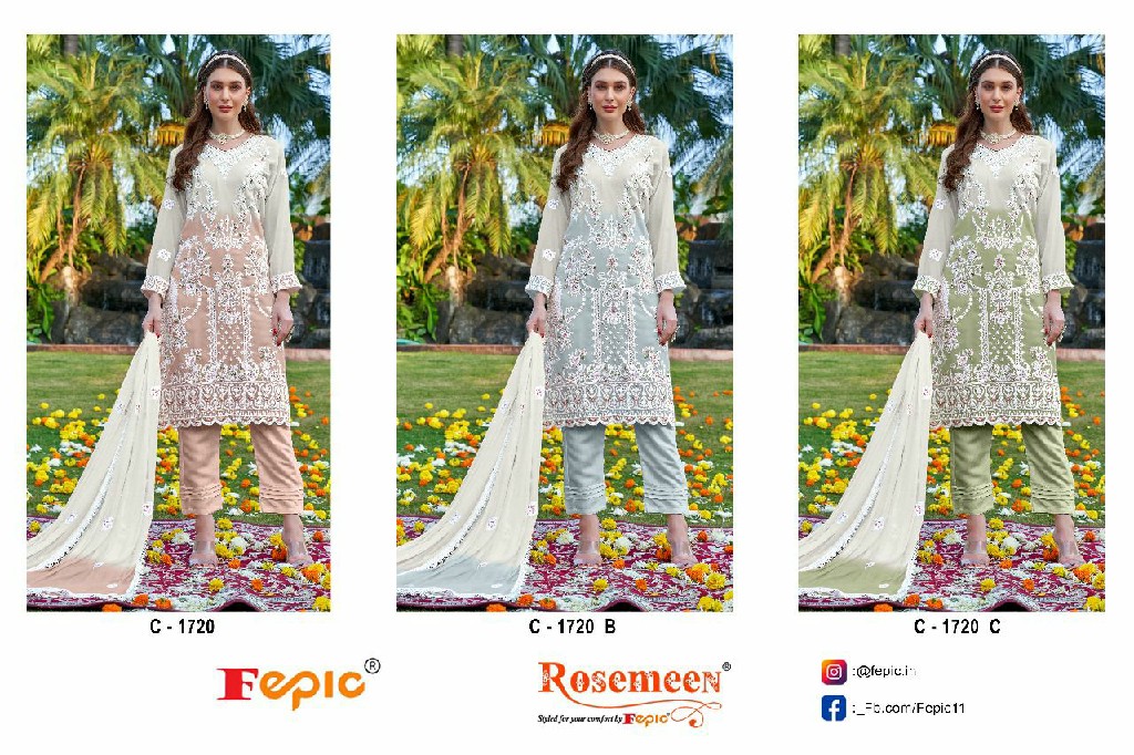 Fepic Rosemeen C-1720 Wholesale Indian Pakistani Salwar Suits