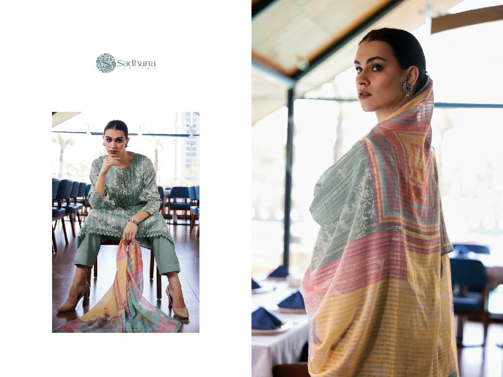 Sadhana Zabin Wholesale Pure Jamm Cotton With Fancy Work Salwar Suits
