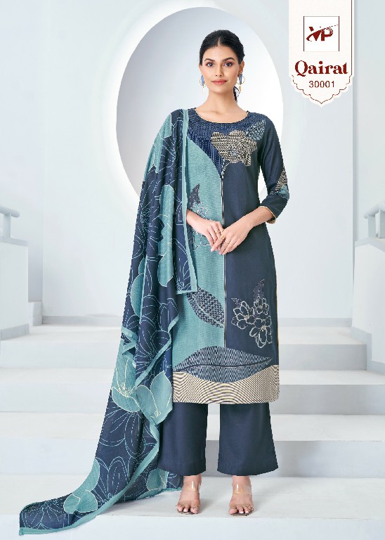 Vp Textile Qairat Wholesale Pure Jaam Cotton With Embroidery Work Dress Material