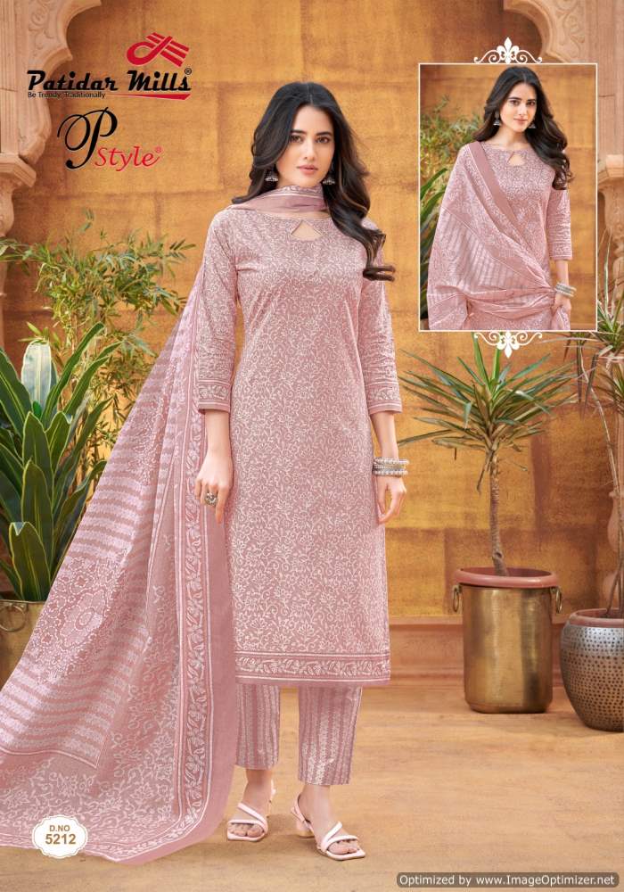 Patidar Pstyle Vol-52 Wholesale Pure Cotton Printed Dress Material