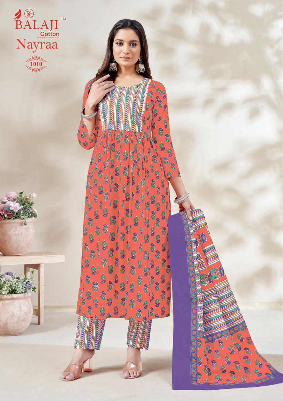 Balaji Nayraa Vol-1 Wholesale Readymade Cotton Salwar Suits