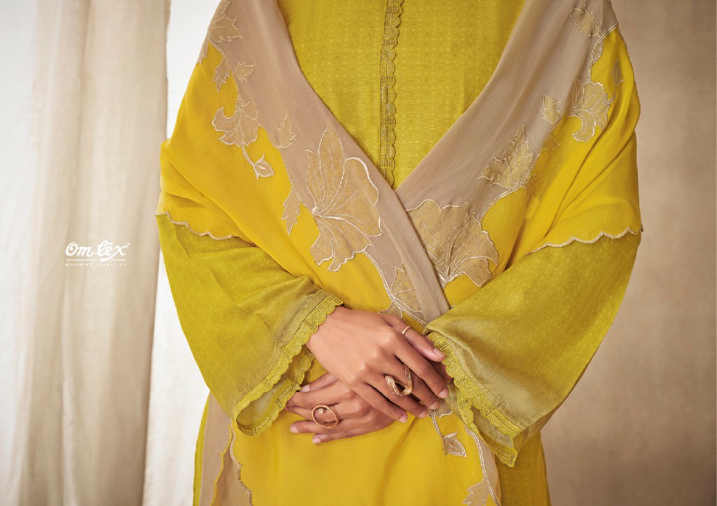 Omtex Mehaanshi Wholesale Daisy Silk With Handwork Salwar Suits