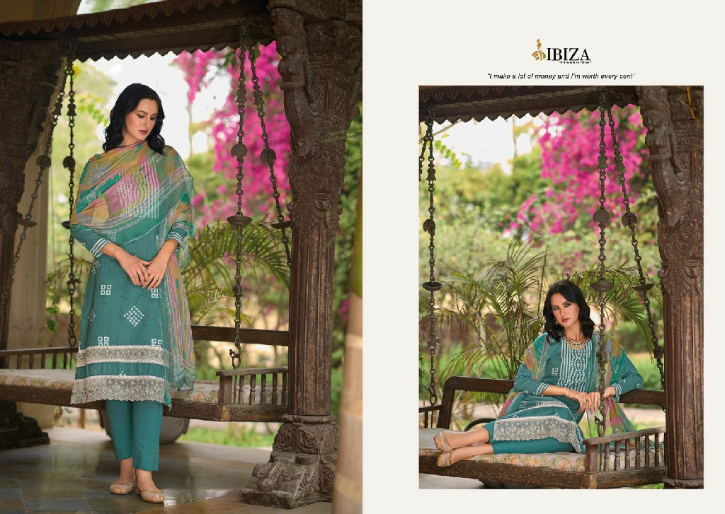 Ibiza First Look Wholesale Pure Lawn Cotton With Embroidery Work Salwar Suits