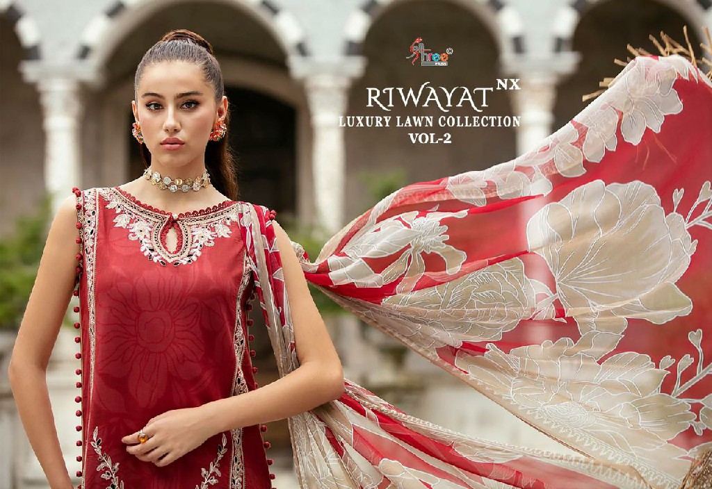 Shree Fabs Riwayat Luxury Lawn Collection Vol-2 Nx Wholesale Indian Pakistani Suits