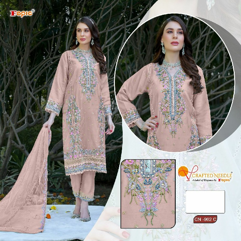 Fepic Crafted Needle CN-902 Wholesale Readymade Indian Pakistani Suits