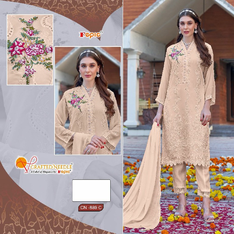 Fepic Crafted Needle CN-889 Wholesale Readymade Indian Pakistani Suits