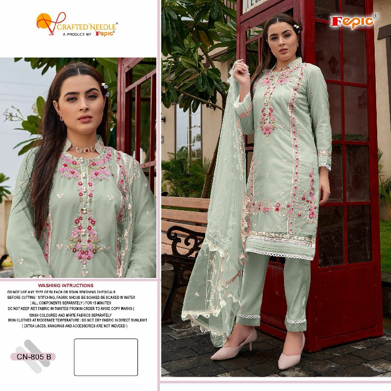 Fepic Crafted Needle CN-805 Wholesale Readymade Indian Pakistani Suits