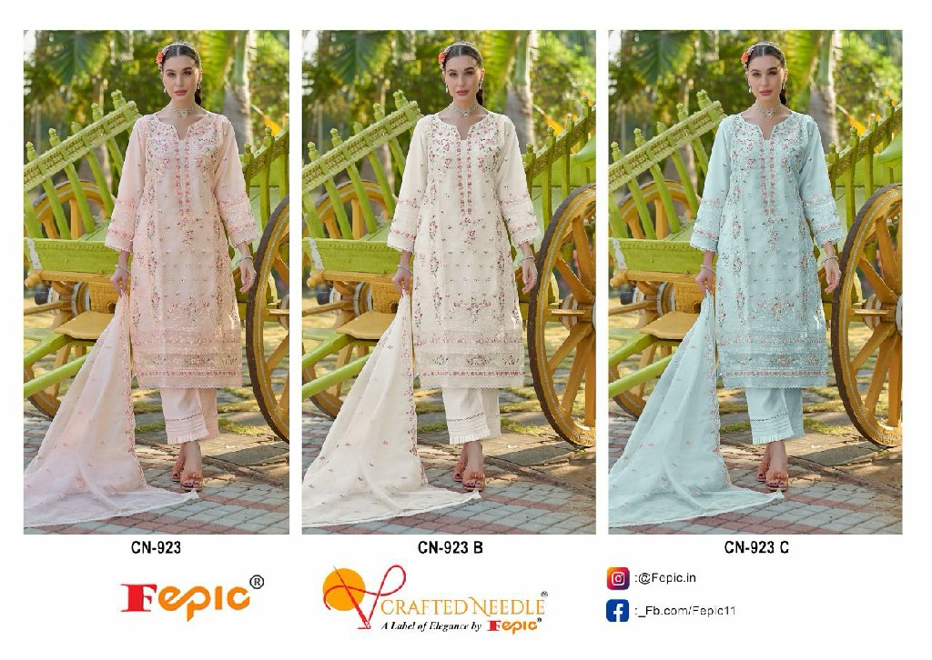 Fepic Crafted Needle CN-923 Wholesale Readymade Indian Pakistani Suits
