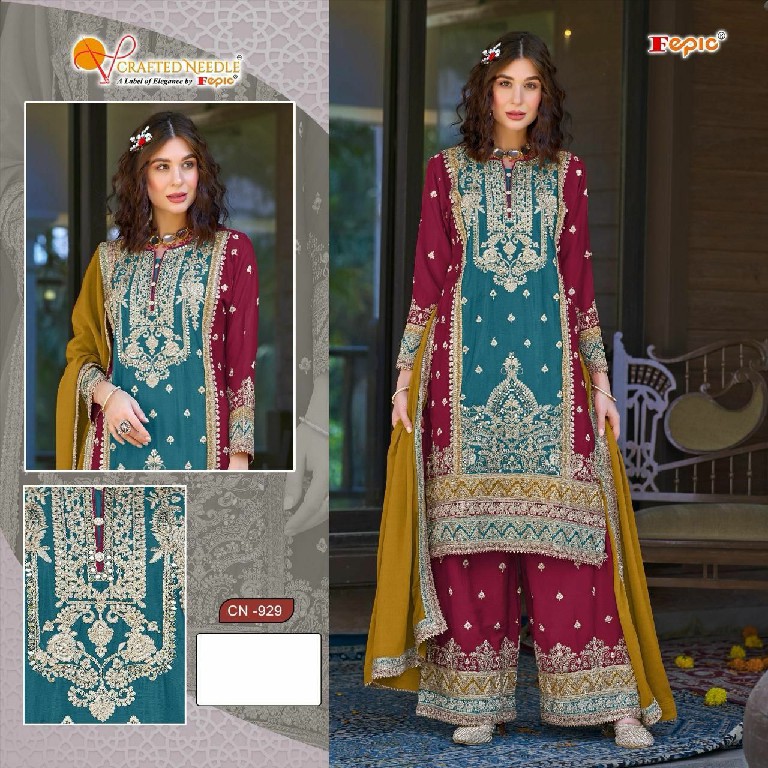 Fepic Crafted Needle CN-929 Wholesale Readymade Indian Pakistani Suits