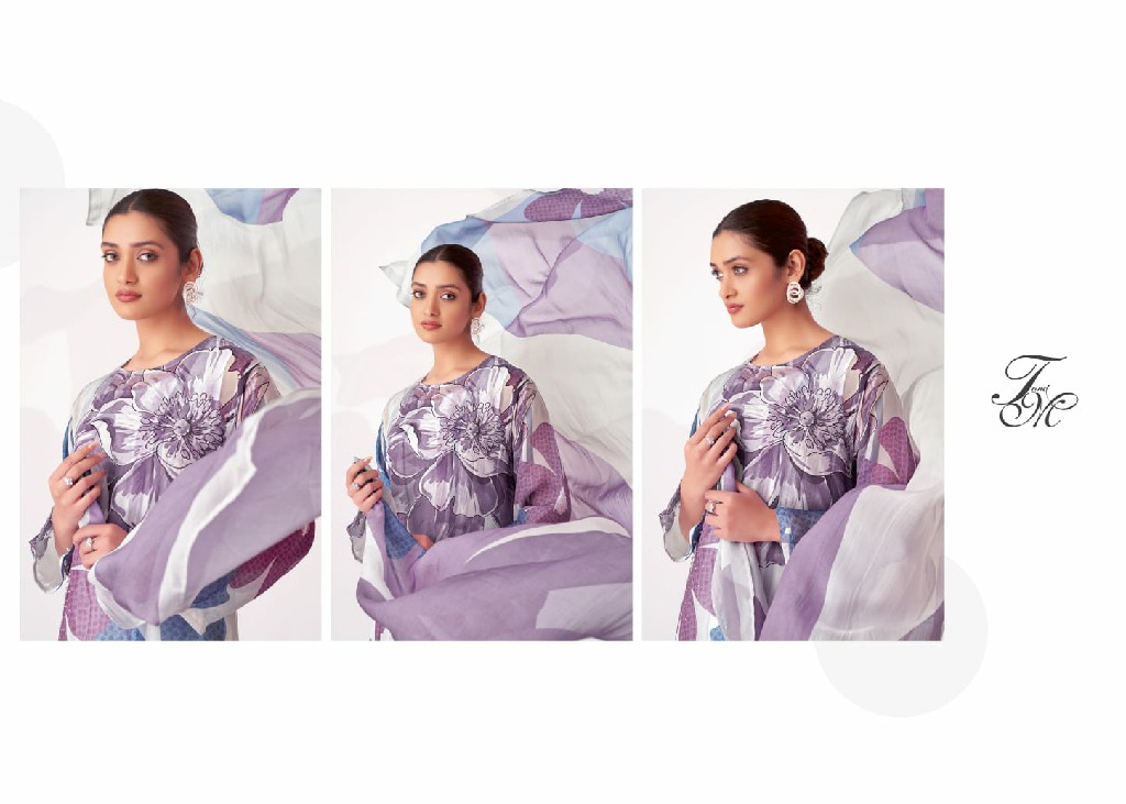 T AND M AACHAL FANCY DIGITAL PRINT WITH HANDWORK DRESS MATERIAL