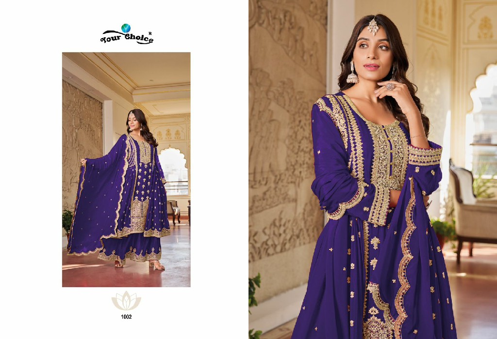 Your Choice Glorina Wholesale Eid Special Free Size Salwar Suits
