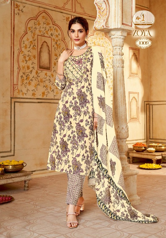 Miss World Zoya Vol-1 Wholesale Premium Embroidery Work Dress Material