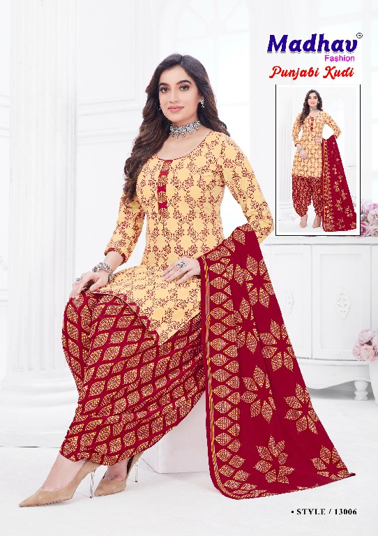 Madhav Punjabi Kudi Vol-13 Wholesale Pure Cotton Dress Material