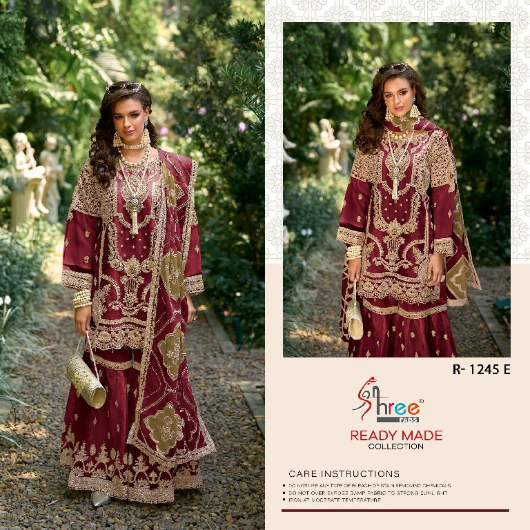 Shree Fabs R-1245 Dark Colour Wholesale Readymade Indian Pakistani Suits