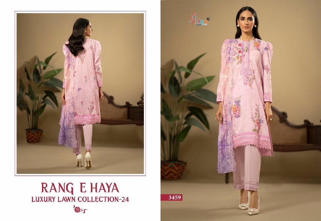 Shree Fabs Rang E Haya Luxury Lawn Collection 24 Wholesale Indian Pakistani Suits