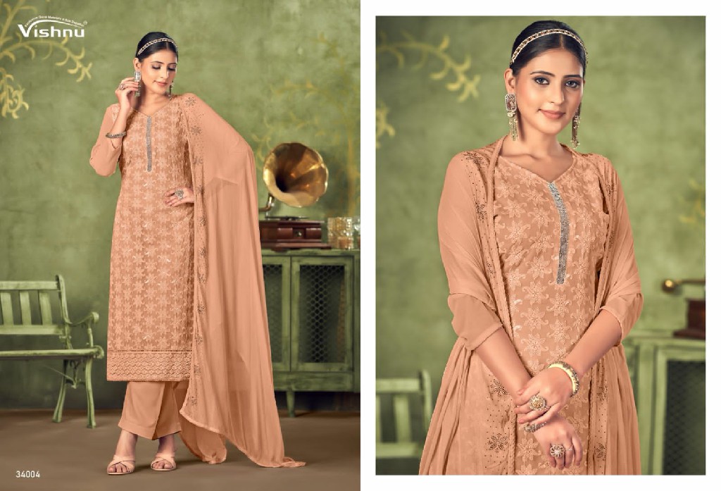 Vishnu Zulfat Vol-5 Wholesale Georgette Fabric Dress Material