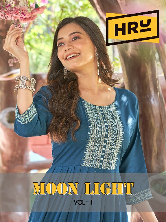 HRU India Moon Light Vol-1 Wholesale Midi Dress With 44 Inch Lenght Kurtis