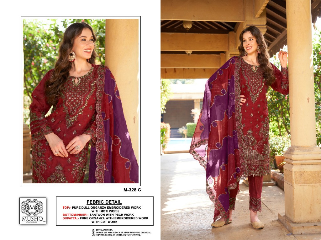 Mushq M-328 Wholesale Indian Pakistani Salwar Suits