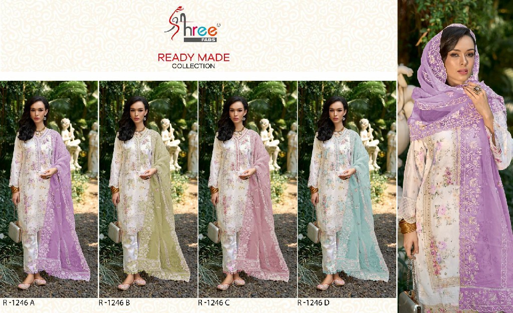 Shree Fabs R-1246 Wholesale Readymade Indian Pakistani Suits