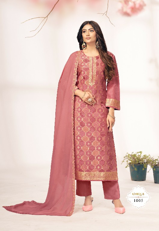 Qasr Unique Wholesale Pure Viscose Jacquard Catrang Straight Salwar Suits