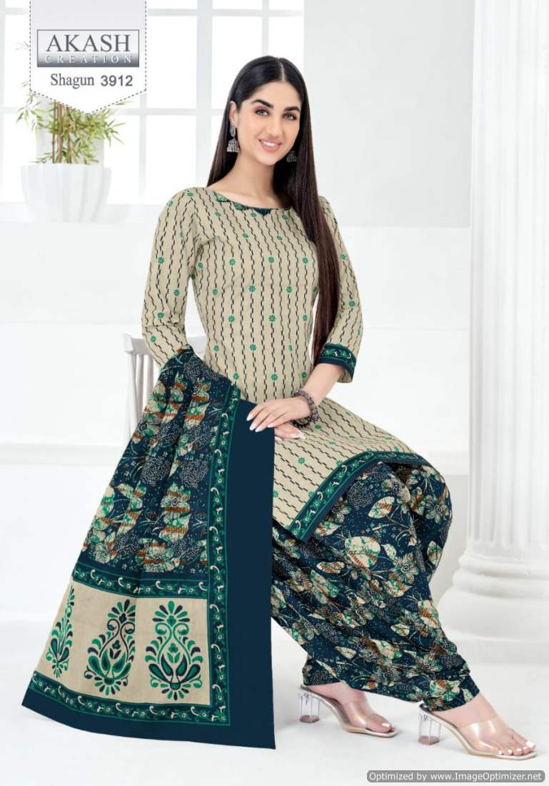 Akash Shagun Vol-39 Wholesale Cotton Printed Dress Material