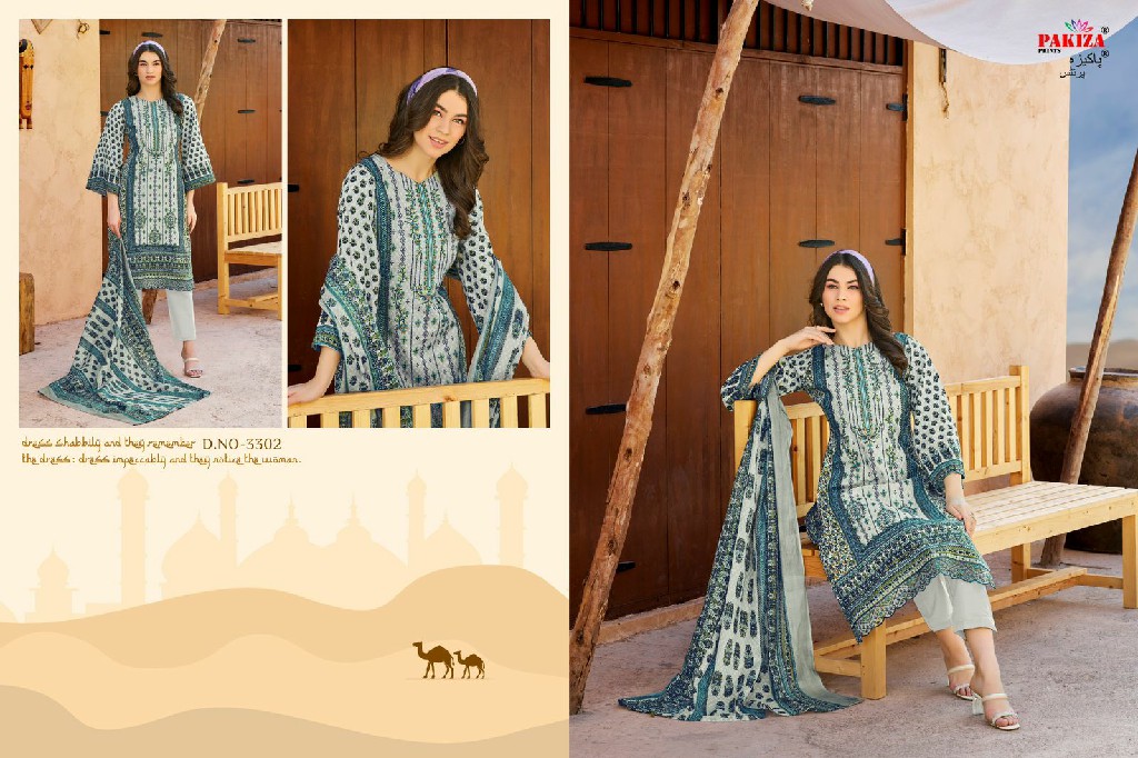 Pakiza Nayaab Vol-33 Wholesale Heavy Kashmiri Neck Dress Material