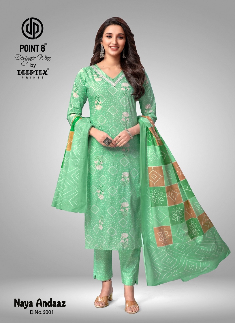 Deeptex Naya Andaaz Vol-6 Wholesale Pure Cotton Readymade Dress