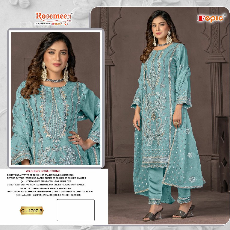 Fepic Rosemeen C-1797 Wholesale Indian Pakistani Salwar Suits