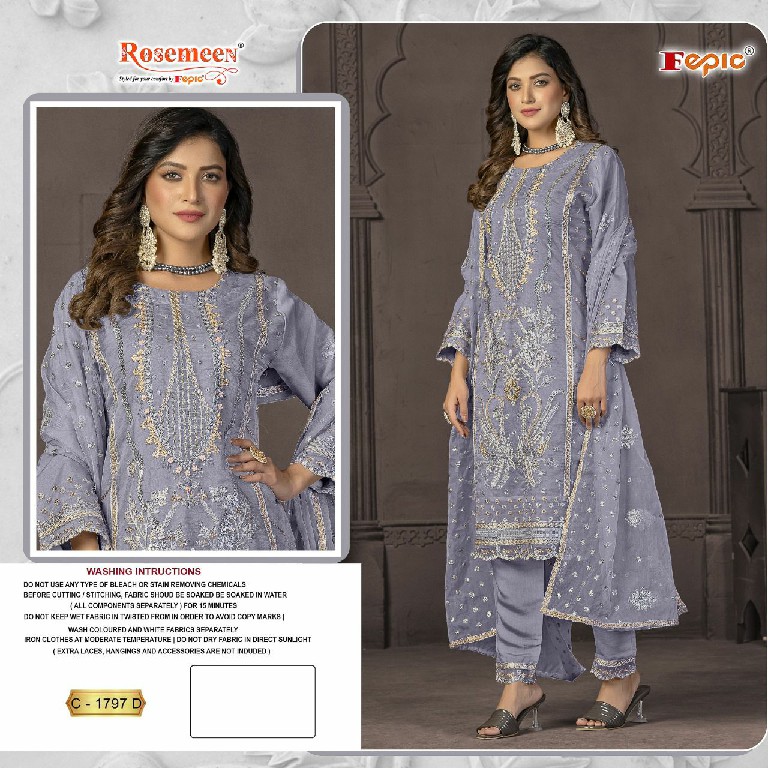 Fepic Rosemeen C-1797 Wholesale Indian Pakistani Salwar Suits