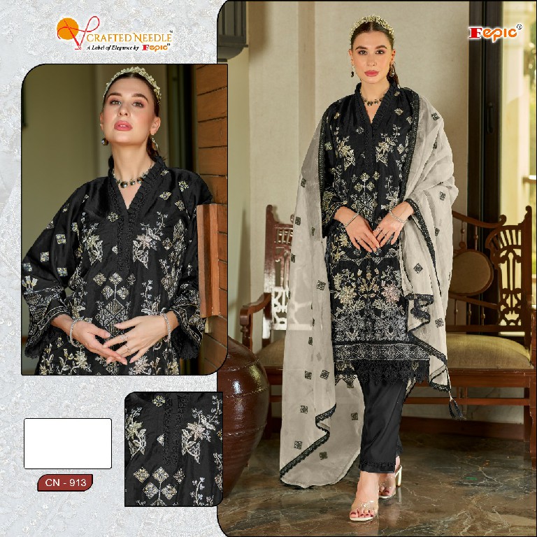 Fepic Crafted Needle CN-913 Wholesale Readymade Indian Pakistani Suits