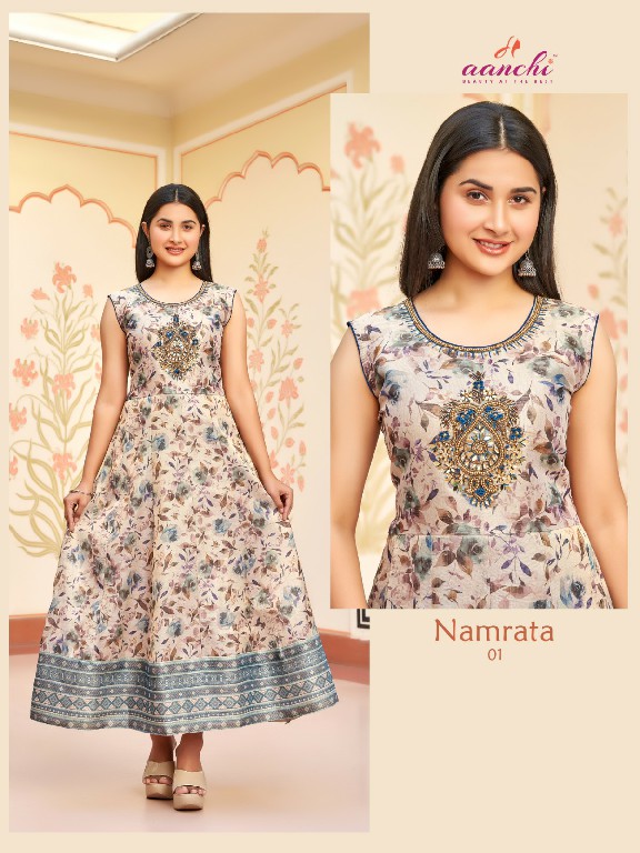 Aanchi Namrata Wholesale Full Sleeves Inside Kurtis Collection