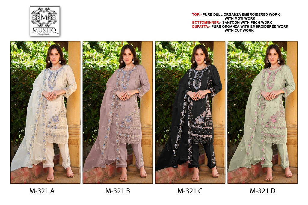 Mushq M-321 Wholesale Indian Pakistani Concept Suits