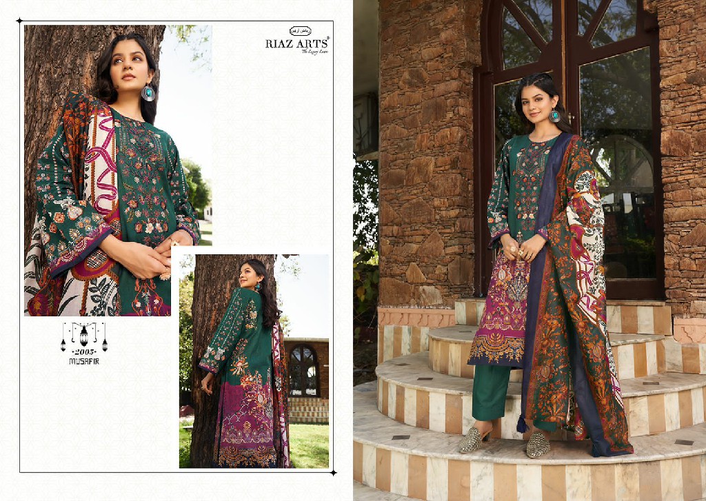 Riaz Arts Musafir Wholesale Pure Karachi Lawn Dress Material