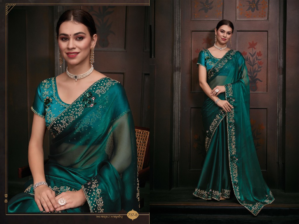 Mehak D.no 737 Dark Colour Wholesale Burberry With Sequence Patch Work Festive Sarees